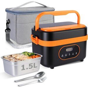 Cordless Electric Lunch Box for Adults 1.5L Large Capacity Heated Lunch Box 2000